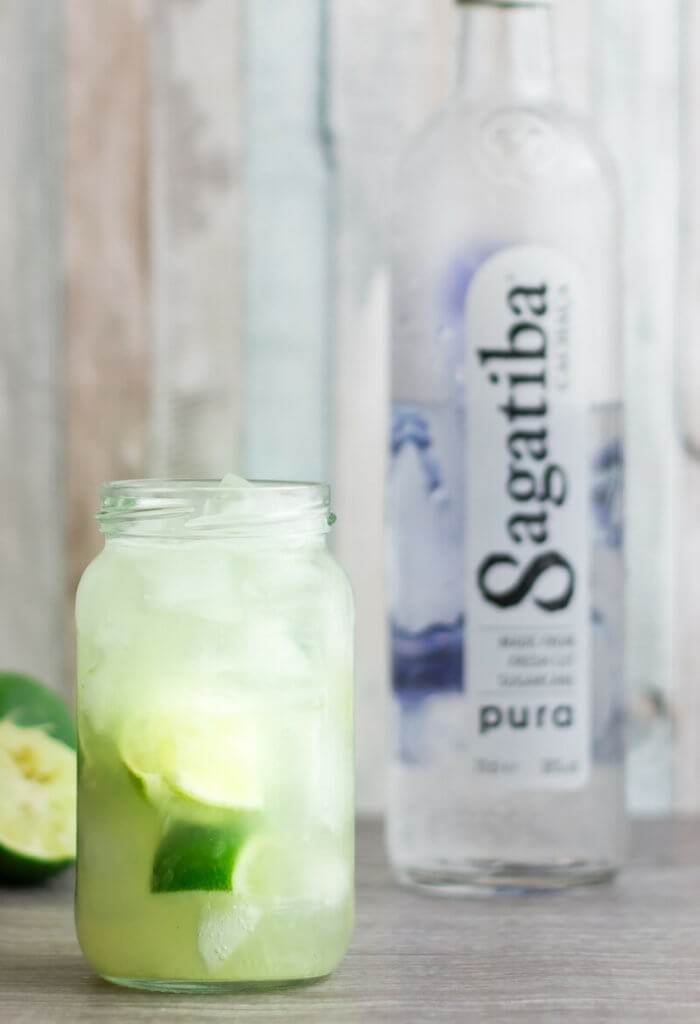 Advertise with champange and coconuts. Example a mojito with sagatiba rum and fresh limes.