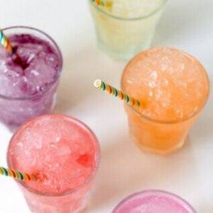 Sparkling Ice makes these sparkling slushes easy to make with no calories.
