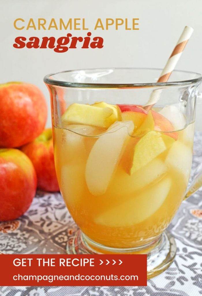 Caramel Apple Sangria aka Apple Pie Sangria | Champagne and Coconuts