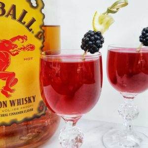 Fireball Whisky Blackberry Pie cocktail