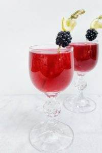 Hot Blackberry Pie cocktail with Fireball Whisky