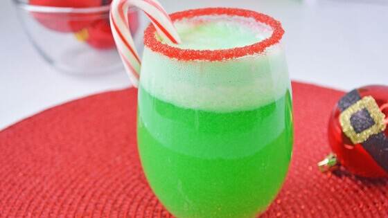 The Grinch Ice Cream Float