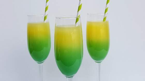 green and yellow logo drink