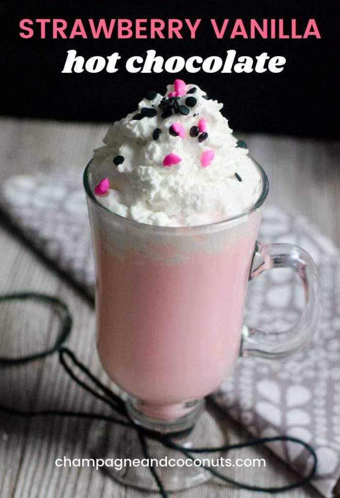 Valentine's Day Pink Hot Chocolate Cocktail Recipe