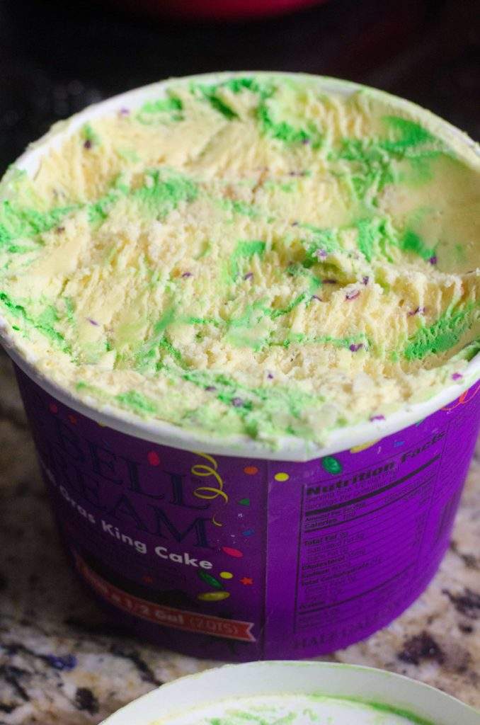 Mardi Gras King Cake ice cream will be anywhere Blue Bell is sold