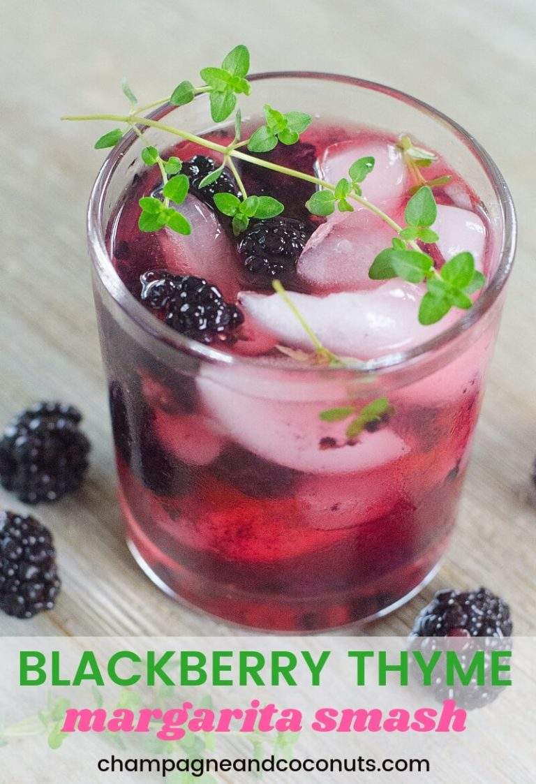 Blackberry Thyme Margarita Smash | Champagne and Coconuts