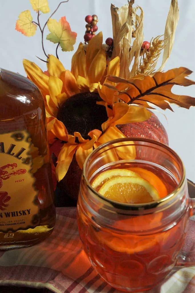 Slow Cooker Fireball And Red Hots Spiced Apple Cider