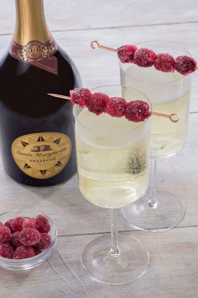 Set Up a Mimosa Bar for the Holidays + Sugared Cranberries Recipe