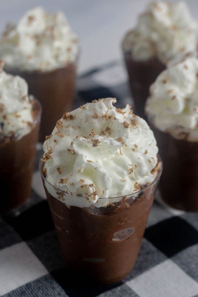 Easy Baileys Chocolate Pudding Shots | Champagne and Coconuts