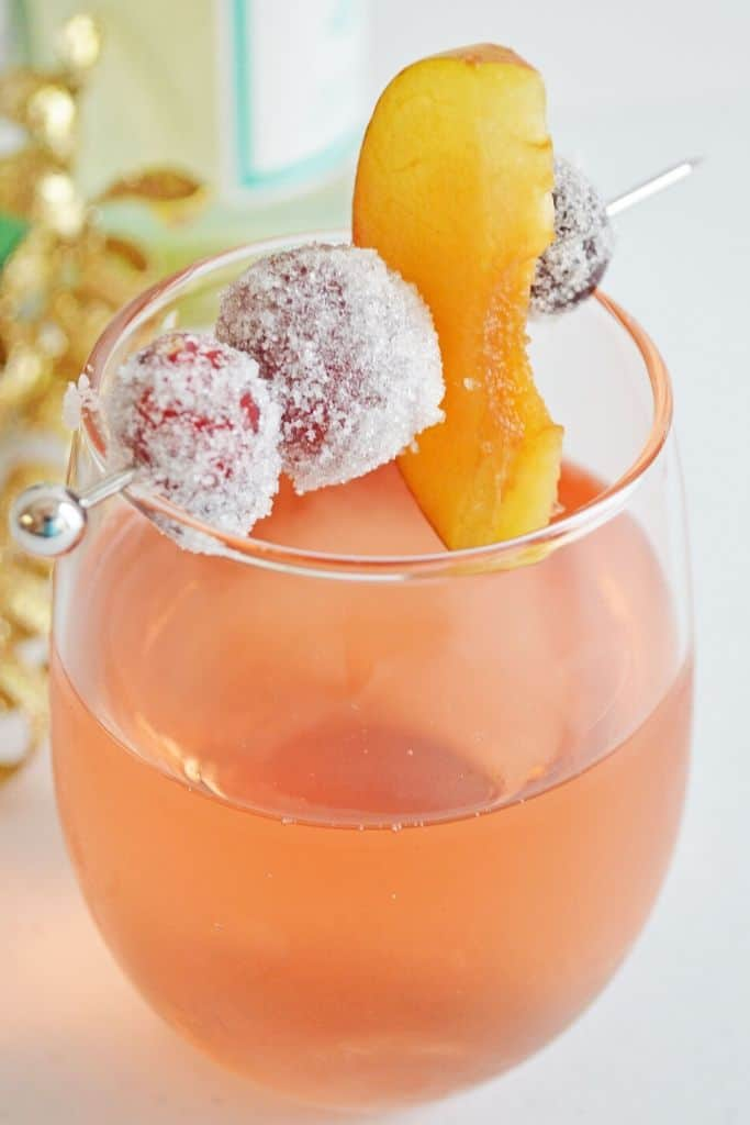 Sugar Plum Fairy Sangria | Champagne and Coconuts