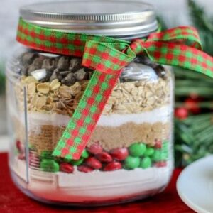 Oatmeal M&M Cookies in a Jar with Printable Gift Tag | Champagne and ...