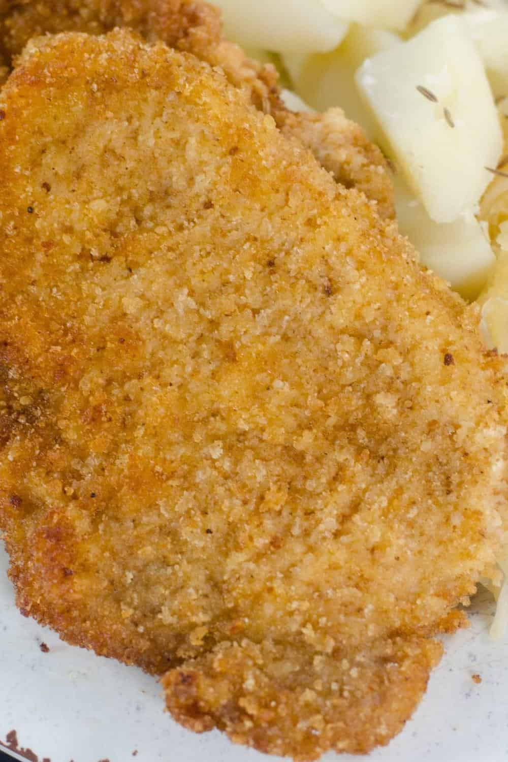 Easy German Pork Schnitzel Recipe | Champagne and Coconuts